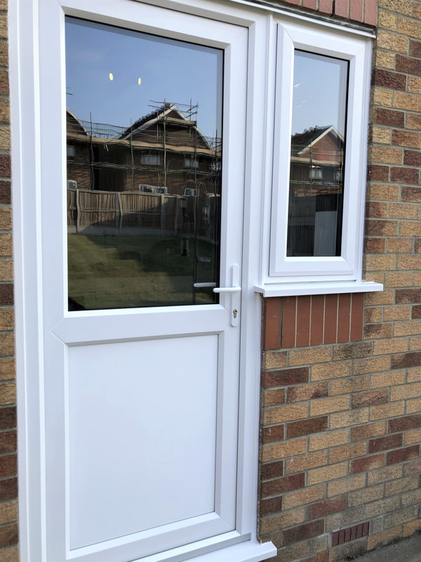 UPVC Back Door and Flag Window