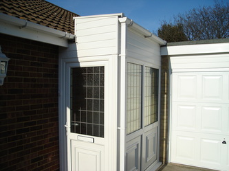 Double glazed porch UPVC white