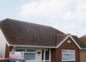 UPVC White square guttering and bargeboard