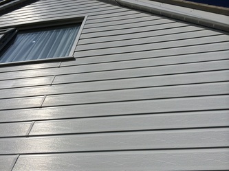 White Grained UPVC Cladding and White Bargeboard