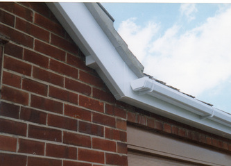 UPVC White gable bargeboard