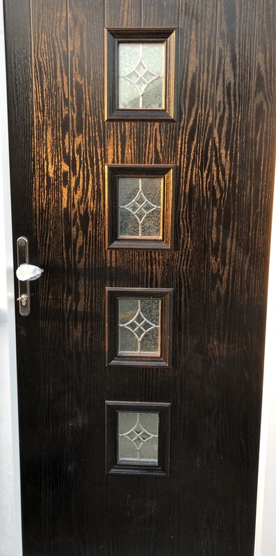 Black Grain Composite Door