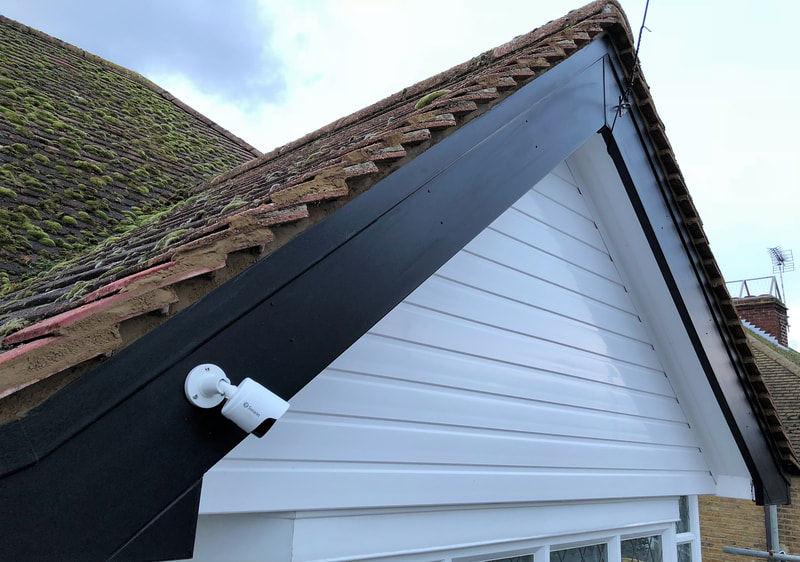 Black grain fascia UPVC