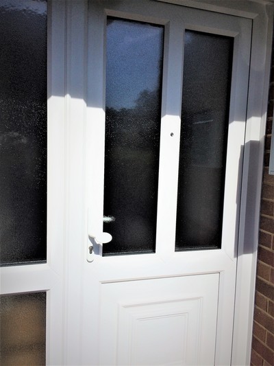 Double Glazed Entrance Door with Muntin and Side panel High Security 