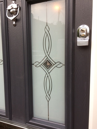 Coloured solid core composite door 