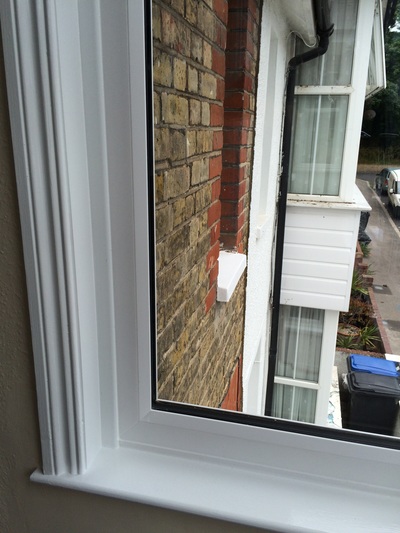 UPVC bay window finish internally architrave