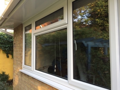 UPVC double glazed window three openers