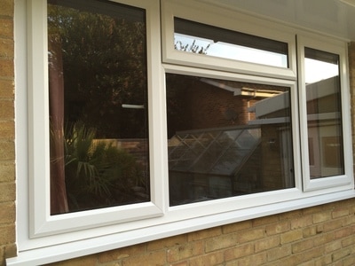 UPVC double glazed window three openers