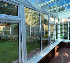 Glass roof conservatory