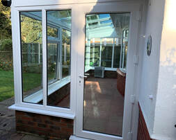 Glass roof conservatory