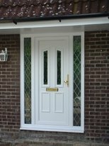 UPVC double glazed panel entrance door