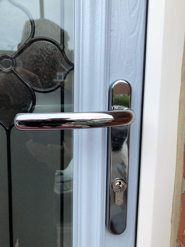 Endurance Solid Core Composite Front Door Chrome Handle