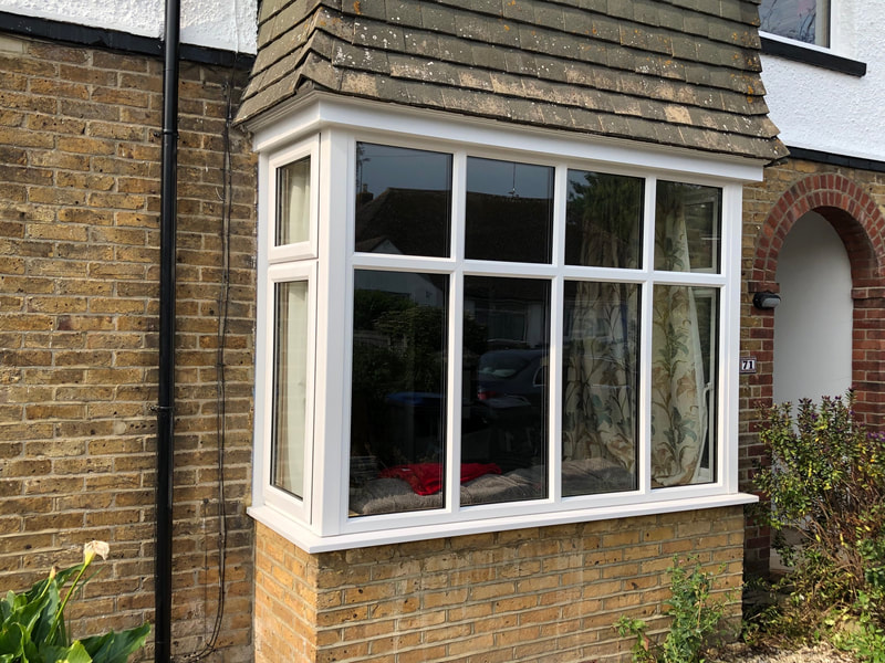 UPVC Double Glazed Square Bay Window 