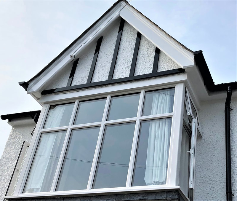 UPVC Double Glazed Square Bay Window  and Gable Refurbished