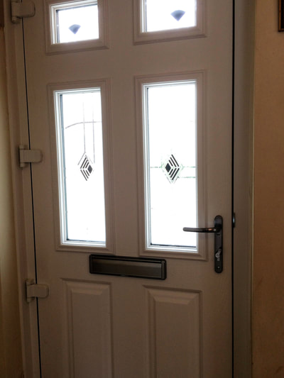 Endurance White Solid Core Composite Door Triple Glazed