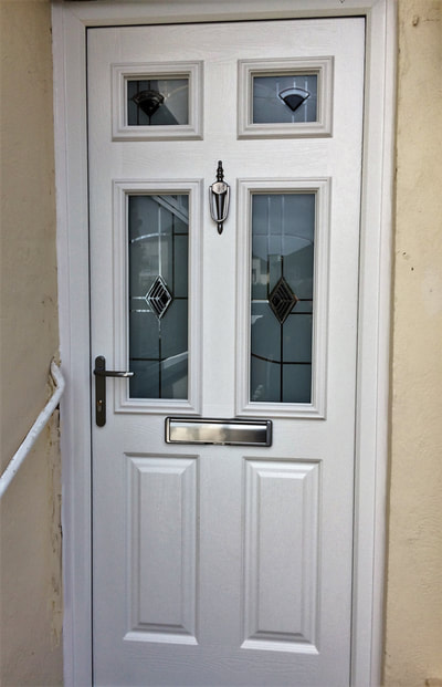 Endurance White Solid Core Composite Door Triple Glazed