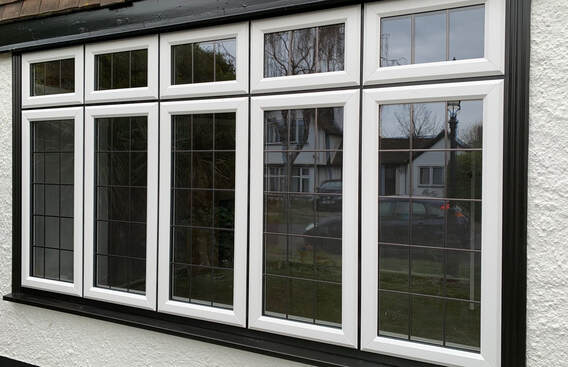 Black grain double glazed window Margate Thanet