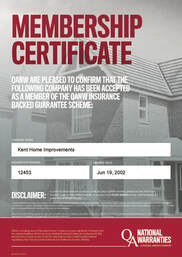 Quality Assured National Warranties membership certificate