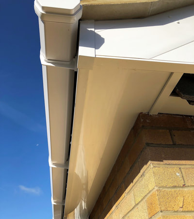 White UPVC fascia ,soffit and guttering