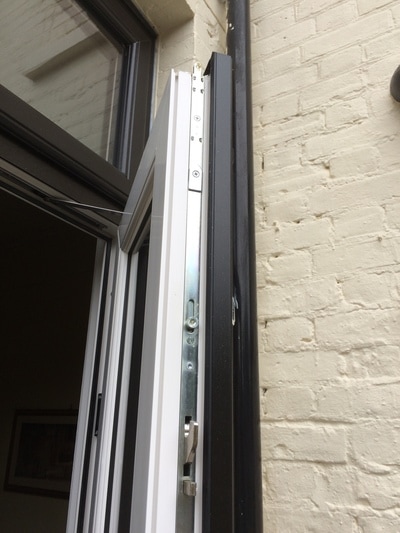 UPVC double glazed French door one piece lock