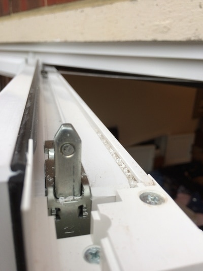 UPVC double glazed French door shoot bolt security locking  to slave door