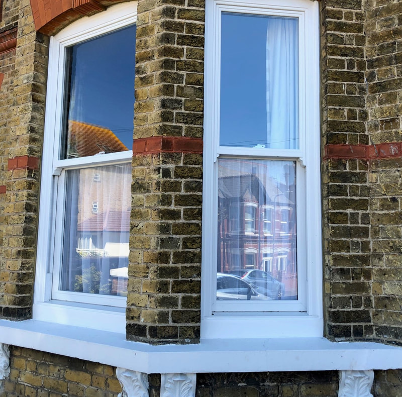 Sliding Box Sash Double Glazed UPVC Window 