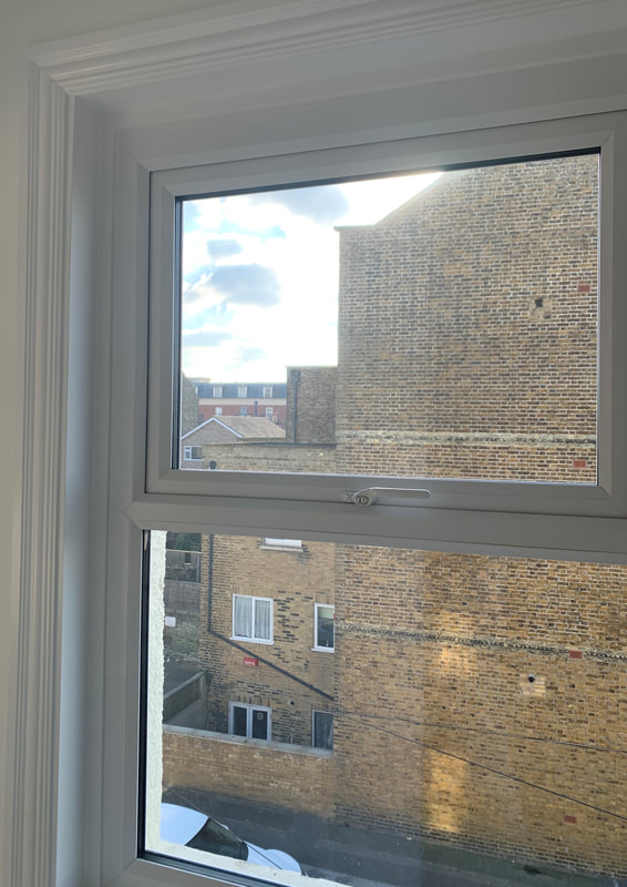 Double glazed UPVC windows box sash